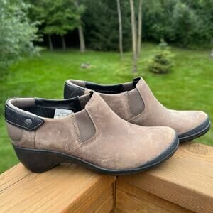 Merrell size 8.5 Veranda Moc Cloudy Brown Leather Ankle Booties Shooties